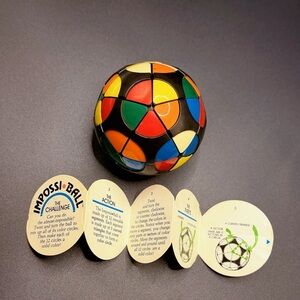 Vintage Circa 1982 Milton Bradley MB Impossi-Ball Puzzle Game Rubik’s Cube RARE!